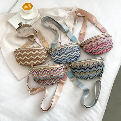 Sac banane femme tressé