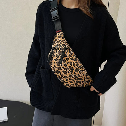 Sac léopard bandoulière