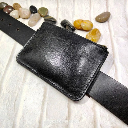 Pochette cuir ceinture