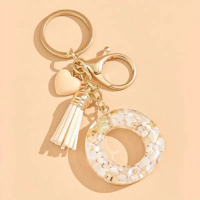 Porte clé avec lettre alphabet