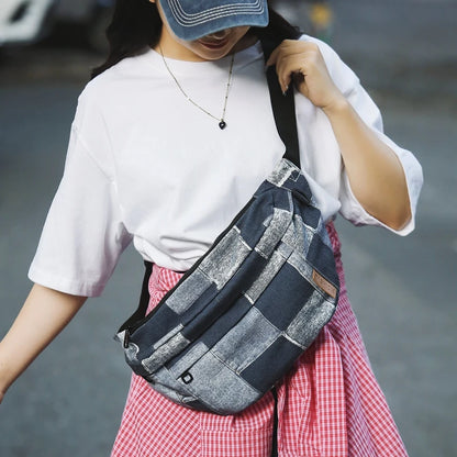Sac banane en jean