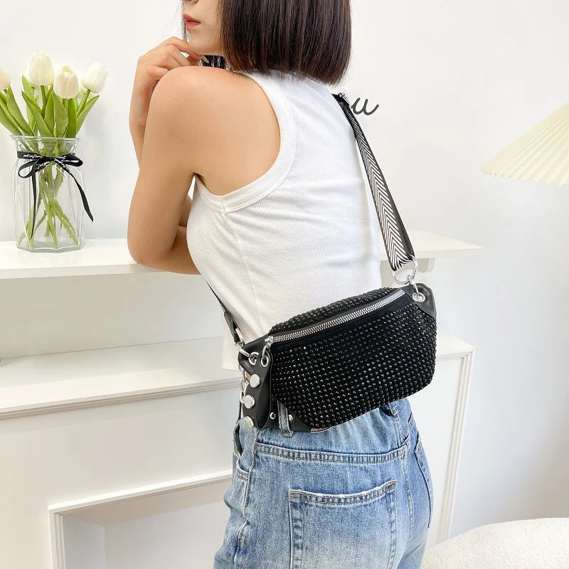 Sac banane clouté femme