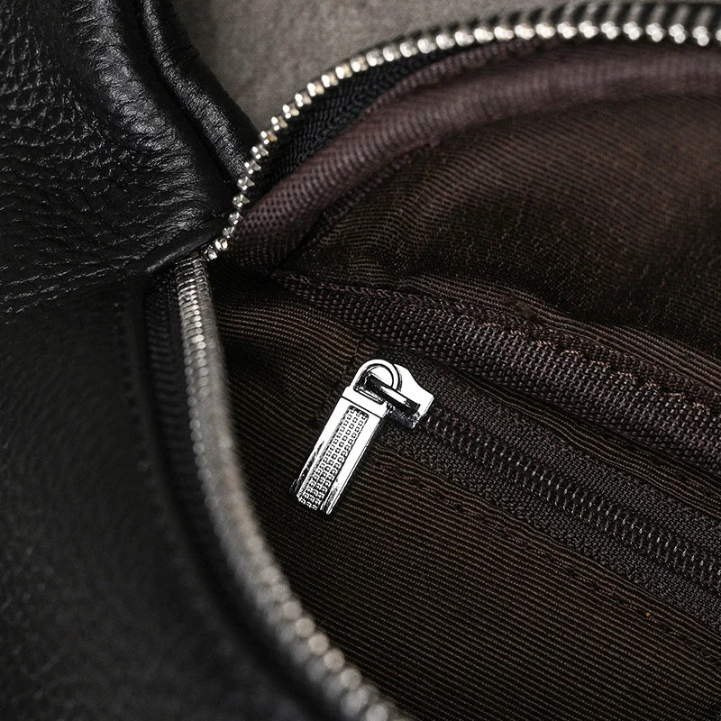 Sac banane cuir grainé