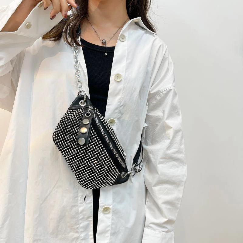 Sac banane clouté femme