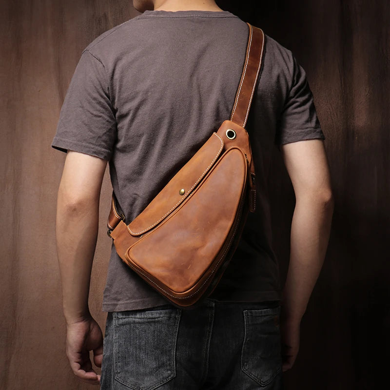 sac banane bandouliere cuir