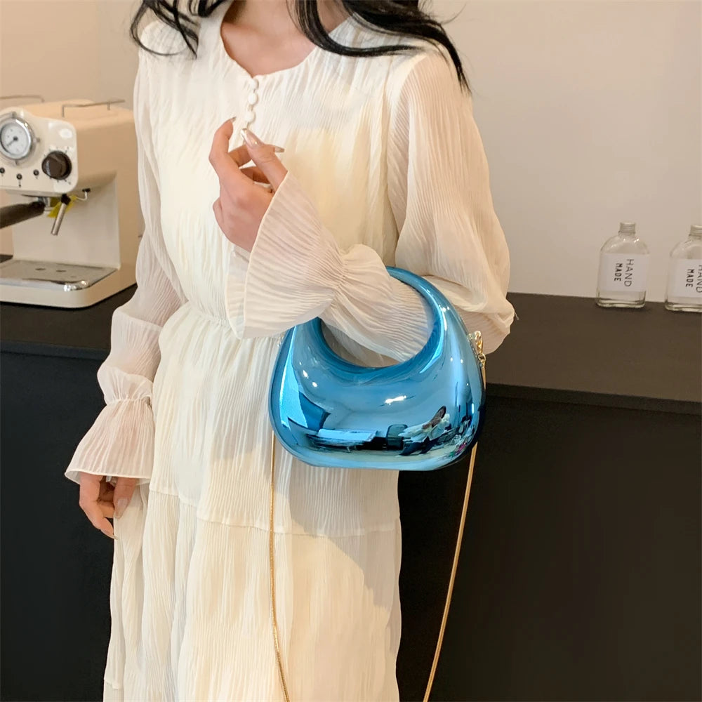 sac de luxe femme pochette soirée femme sac a main femme luxe MOODS-Pochettes de soirée dorées pour femmes, sacs à main et sacs à main de créateurs de luxe, sac de poignet à poignée ronde, fête de mariage, 2024