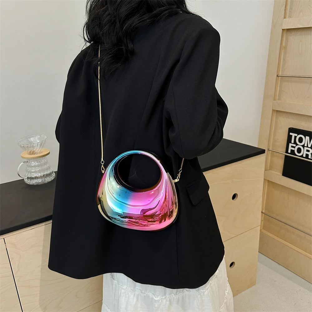 sac de luxe femme pochette soirée femme sac a main femme luxe MOODS-Pochettes de soirée dorées pour femmes, sacs à main et sacs à main de créateurs de luxe, sac de poignet à poignée ronde, fête de mariage, 2024