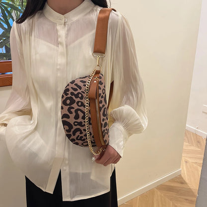 Sac banane bandoulière leopard