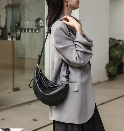 Sac cuir demi-lune