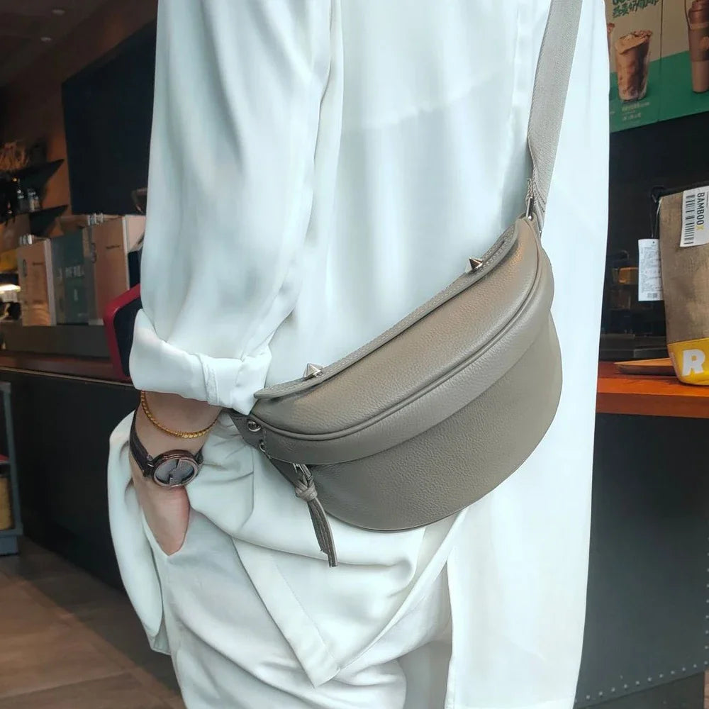 Sac banane cuir luxe
