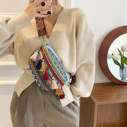 Sac banane brodé