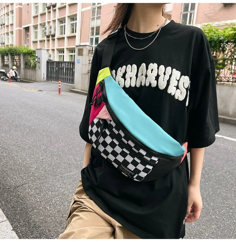 Sac banane damier