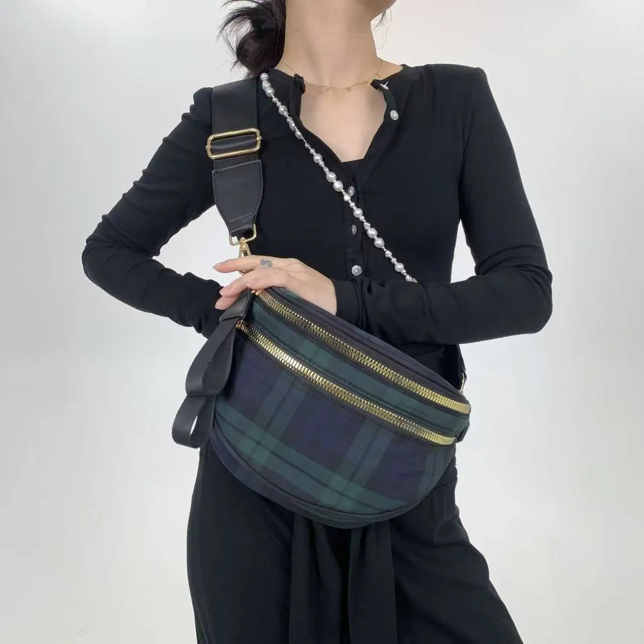 Sac banane bleu marine