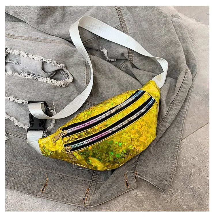 Sac banane métallisé