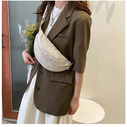 Sac banane fleurs