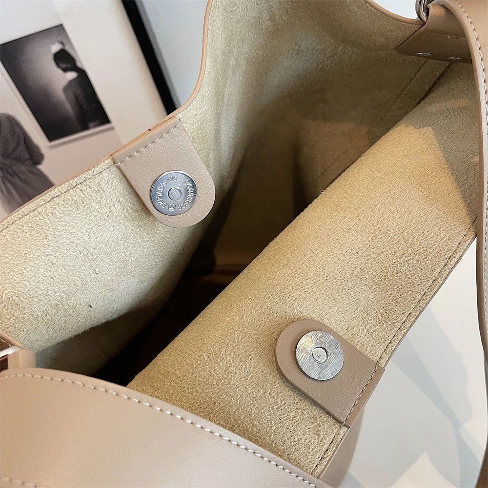 sac de luxe femme sac a maîn femme sacs seau sacs épaule MOODS-Ensembles de sacs rétro initiés pour femmes, fourre-tout 2 en 1, grande capacité, sac à bandoulière, sac à main design, document solide, E27, 2024