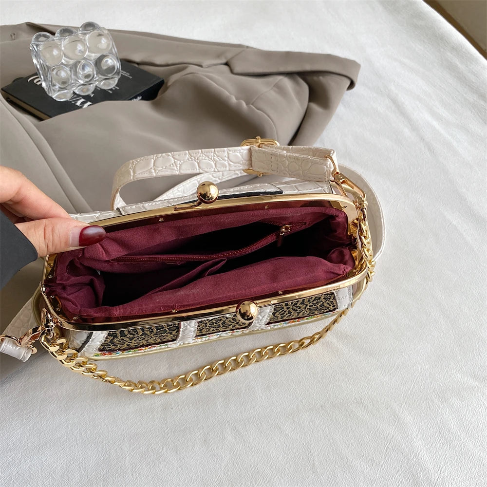 sac de luxe femme pochette soirée femme sacs de soirée mariage sacs de soirée sac soirée pour femme Royal Cheshire Evening Clutch Purses for Women, Broderie, Sac à bandoulière, Luxe, Magnifique, Crocodile, Branded