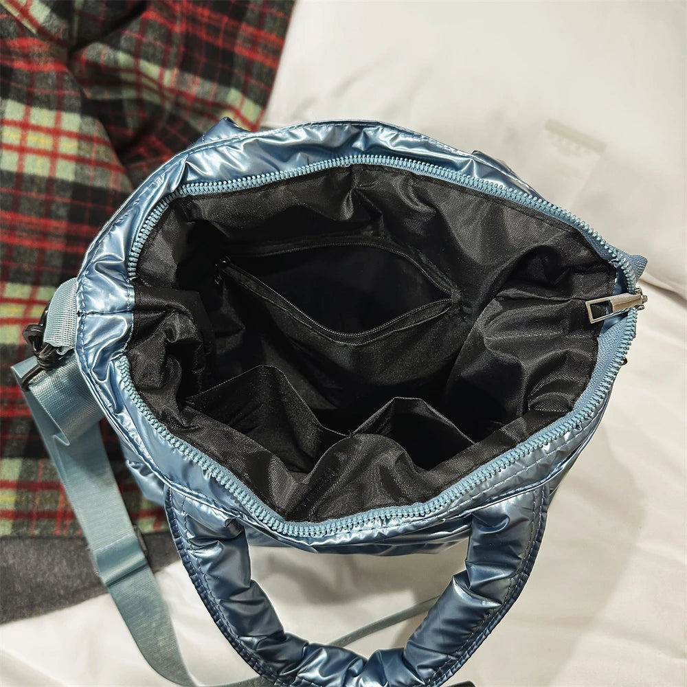 sac de luxe femme sac bandoulière femme sac de luxe femme marque célèbre MOODS-Ensemble de Sacs à Main en Tissu de Coton Matelassé pour Femme, 2 en 1, observateur, Grande Capacité, Cabas, Dernière Collection Hiver 2025
