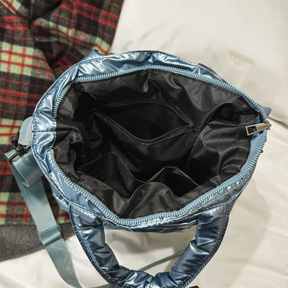sac de luxe femme sac bandoulière femme sac de luxe femme marque célèbre MOODS-Ensemble de Sacs à Main en Tissu de Coton Matelassé pour Femme, 2 en 1, observateur, Grande Capacité, Cabas, Dernière Collection Hiver 2025