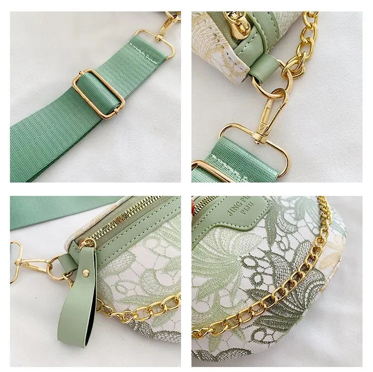 Sac banane fleuri