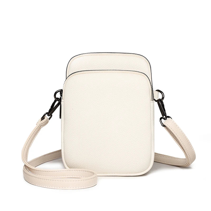 Nouveau 100% véritable peau de vache femmes en cuir sac de téléphone portable sacs à bandoulière pour femmes Sac concepteur Sac à bandoulière sacs de messager Sac