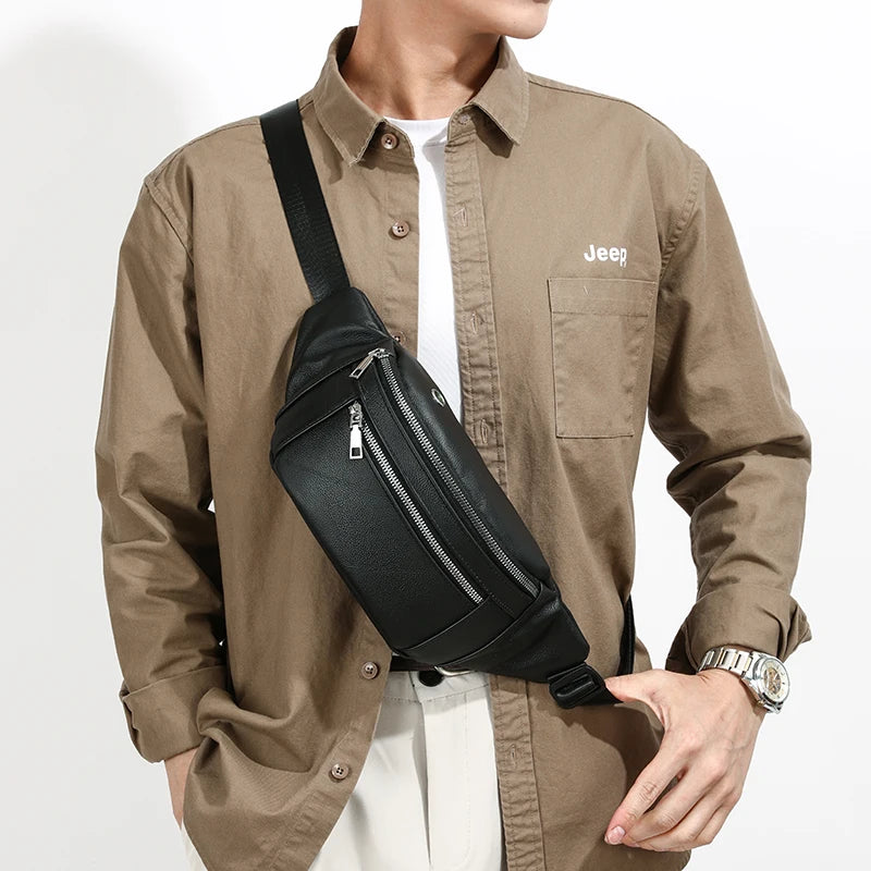 Sac poitrine homme cuir