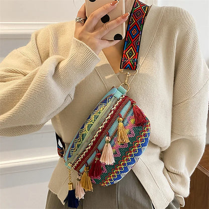 Sac banane brodé
