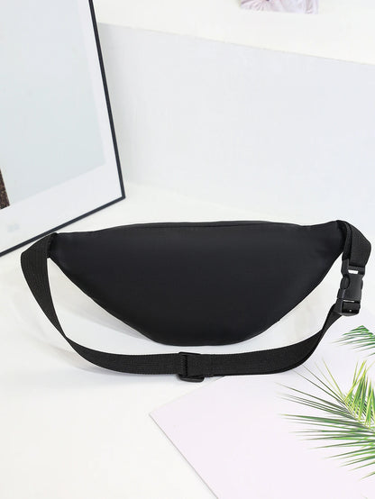 Sac banane noir matelassé