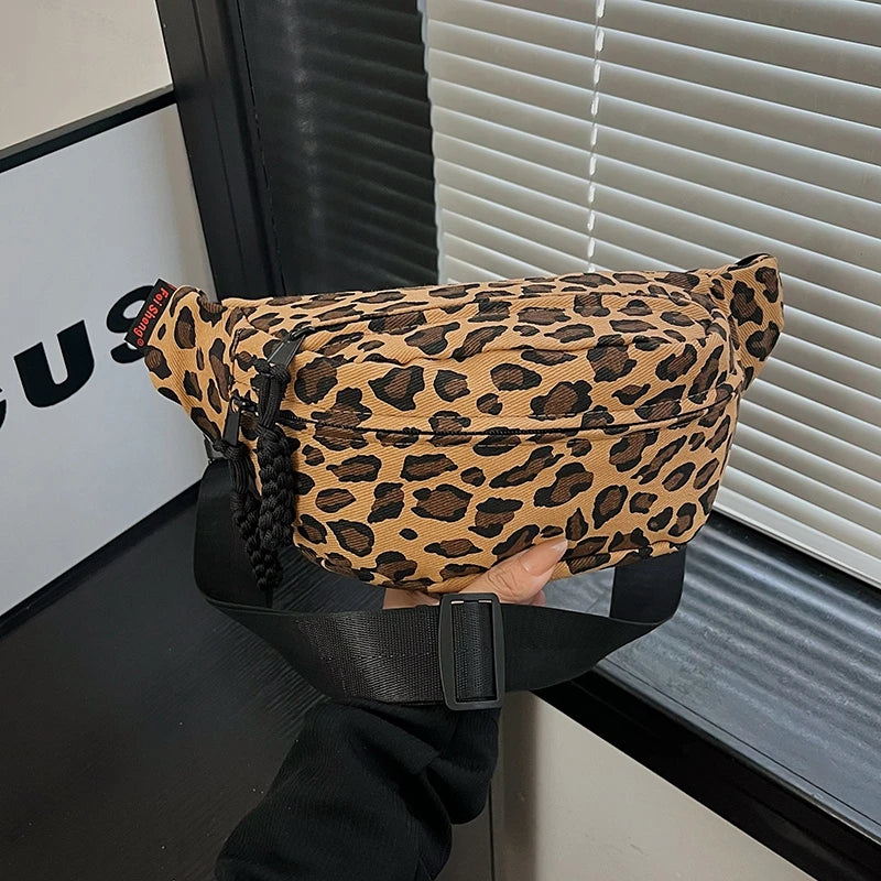 Sac léopard bandoulière