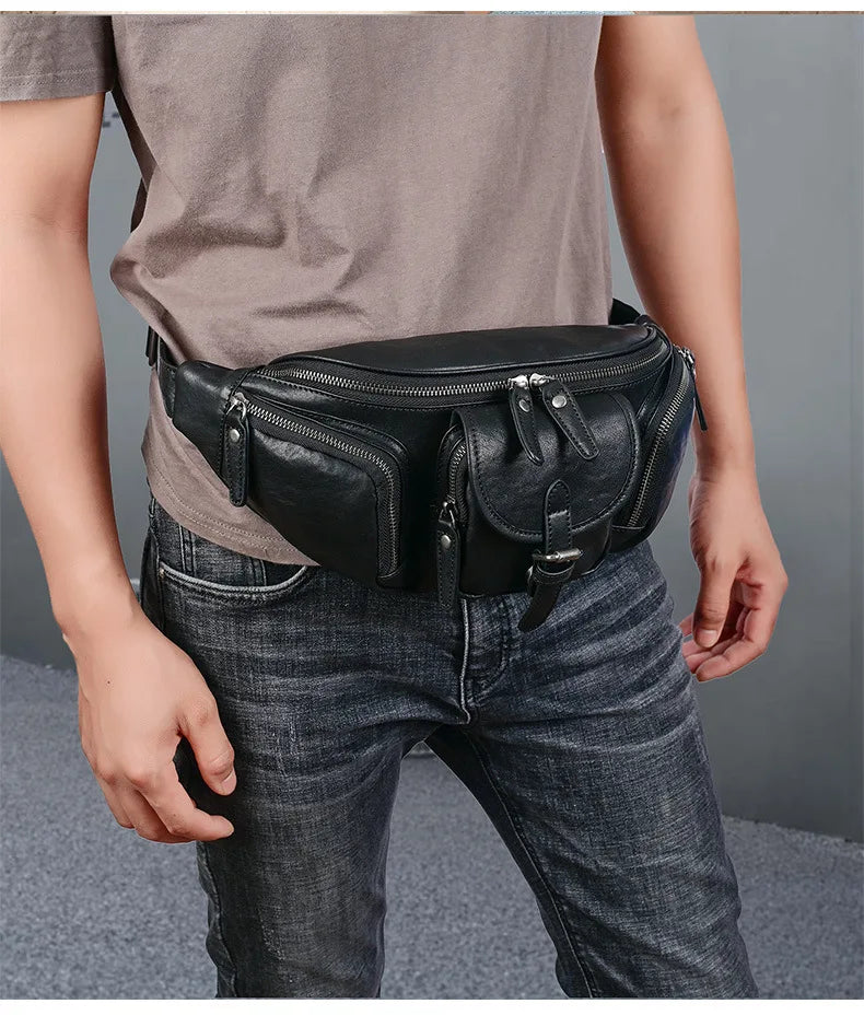 Grand sac banane noir
