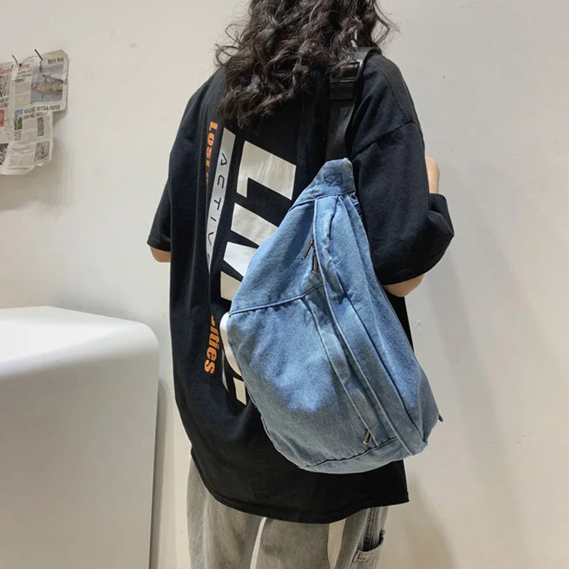 Sac bandoulière en jean
