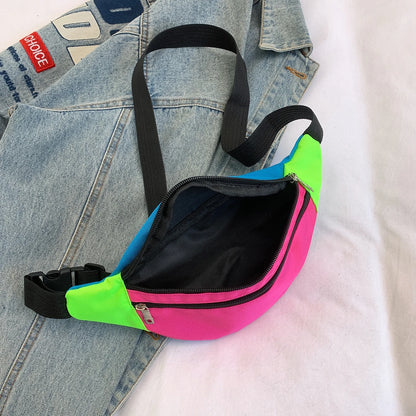 Sac banane multicolore