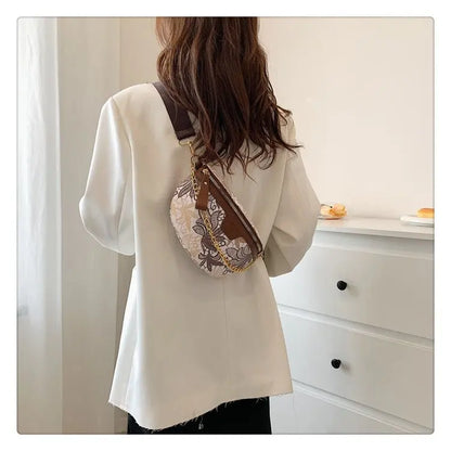 Sac banane fleuri