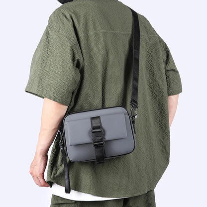 Sac à bandoulière en cuir PU souple pour hommes, petit sac à main décontracté de bonne qualité, pochette de jour