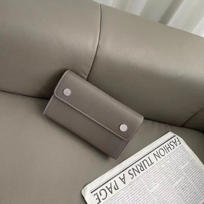 Sac à Main en Cuir group pour Femme, de Luxe, de Haute Qualité, EP Palmprint Cowhide Snap Wallet2024, 2024