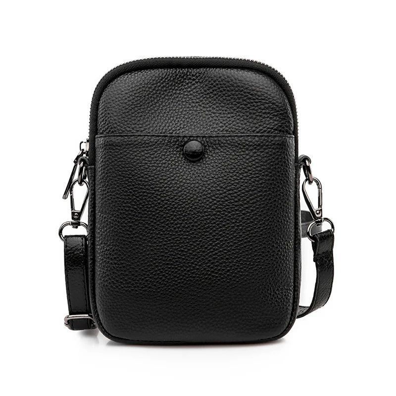 Sac à main 100% cuir véritable pour femme, sac à main de luxe en cuir de vache, sac à bandoulière initié, mode féminine, sac messager