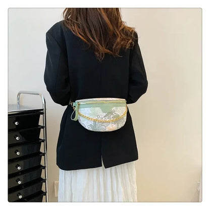 Sac banane fleuri
