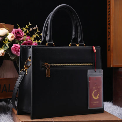 Sac de créateur vintage et de luxe avec broderie délicate impression de chat sac fourre-tout populaire et à la mode pour femmes de grande capacité