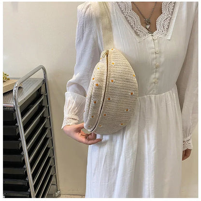 Sac banane fleurs