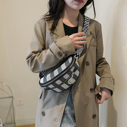 Sac banane rayé