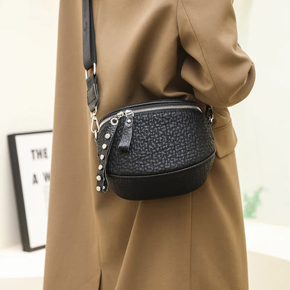 Grand sac banane femme cuir