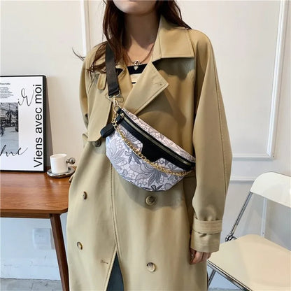 Sac banane fleuri