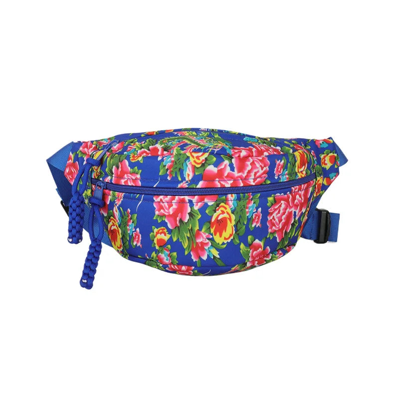 Sac banane à fleurs