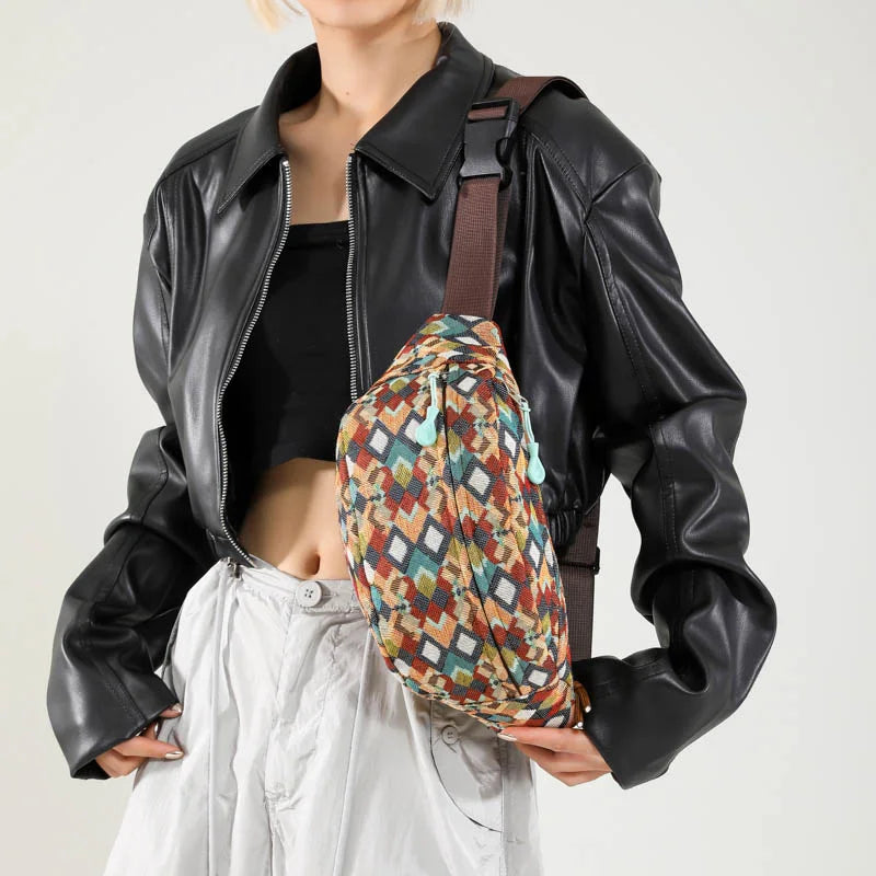Sac banane ethnique femme