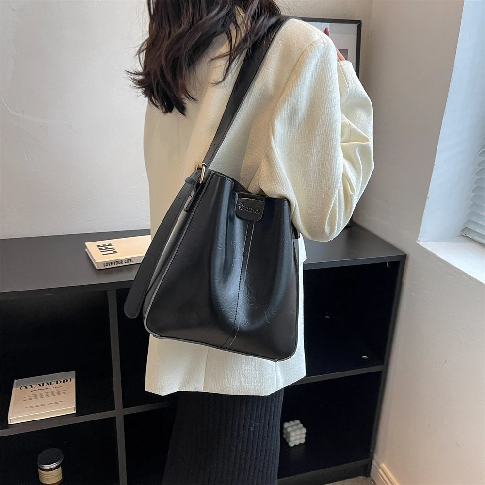 sac a mains femme sac luxe célèbre marque sac de cours MOODS-Ensemble de Sacs Fourre-Tout Rétro pour Femme, Large Sangle, Cuir PU Souple, Sacs à Bandoulière avec Petit Sac à Main, Shopping de Grande Capacité