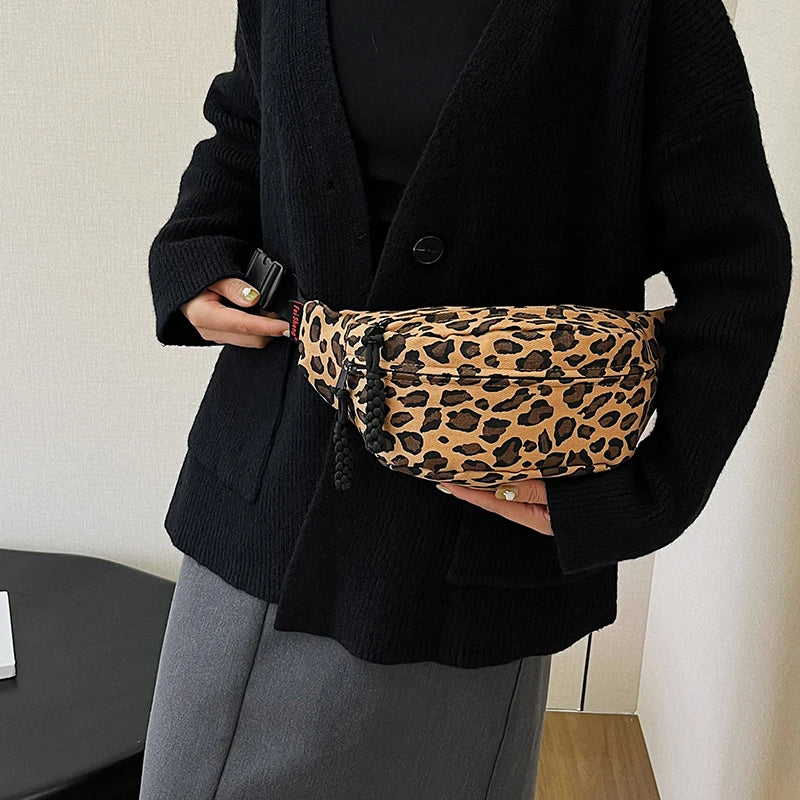 Sac léopard bandoulière