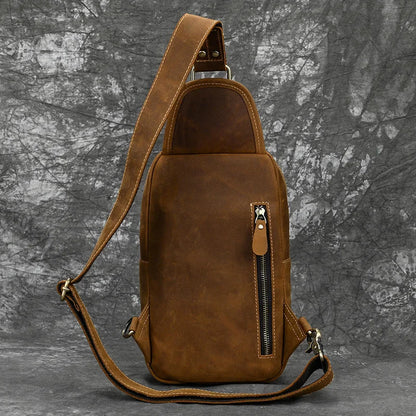 Sac banane homme en cuir