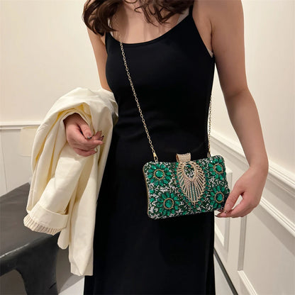 sac de luxe femme pochette soirée femme sac de soirée pour femme Pochettes de soirée en biscuits étincelants pour femmes, sac à bandoulière QueParty Gemstone, sacs à main de créateur, luxe, mariage, Rh, 2024