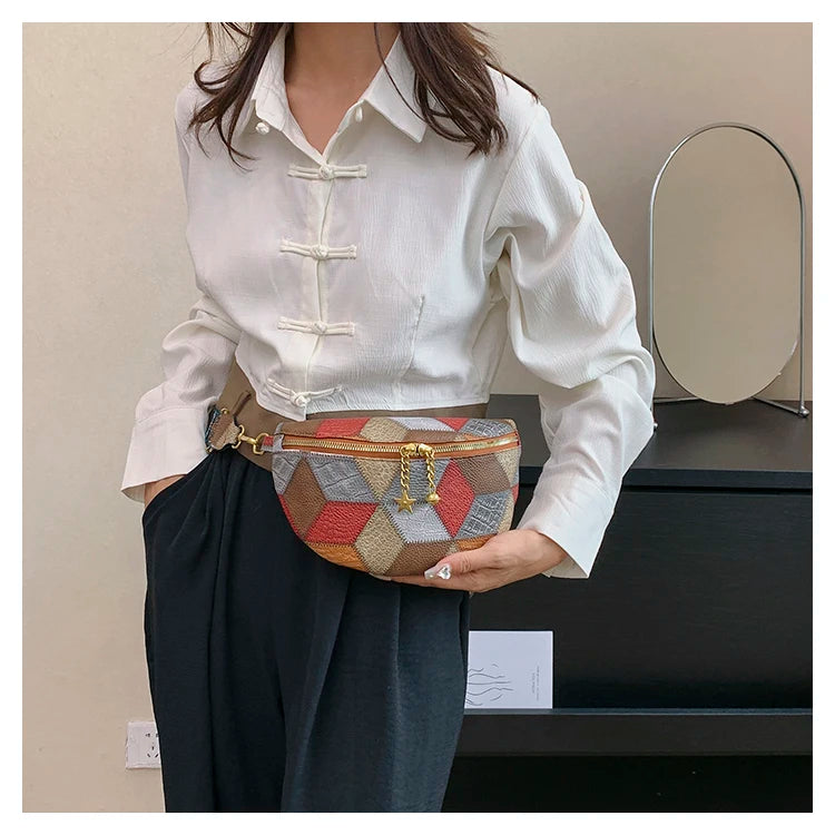 Sac banane patchwork