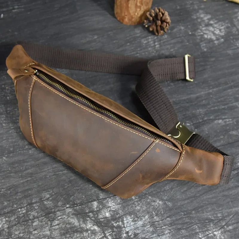 Sac banane ceinture homme cuir